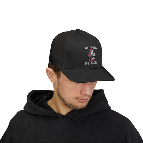 Pretty Girls Love Big Beards Snapback Trucker Cap