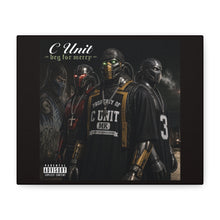 Load image into Gallery viewer, C-Unit “Beg for Mercy” Canvas Wall Art | Mortal Kombat Inspired | Hip Hop Album Style | Cyborg Gaming Decor