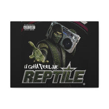 Load image into Gallery viewer, Reptile “U Gotta Feel Me” Canvas Wall Art | Mortal Kombat Inspired | Hip Hop Album Style Decor