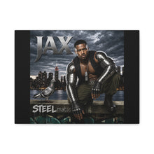 Load image into Gallery viewer, Jax “Steelmatic” Canvas Wall Art | Mortal Kombat Inspired | Hip Hop Album Cover Style Decor